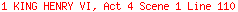 1 KING HENRY VI, Act 4 Scene 1 Line 110