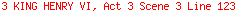 3 KING HENRY VI, Act 3 Scene 3 Line 123