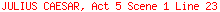 JULIUS CAESAR, Act 5 Scene 1 Line 23