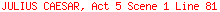 JULIUS CAESAR, Act 5 Scene 1 Line 81