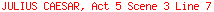 JULIUS CAESAR, Act 5 Scene 3 Line 7