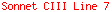 Sonnet CIII Line 7