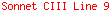 Sonnet CIII Line 9