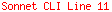 Sonnet CLI Line 11