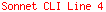 Sonnet CLI Line 4