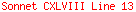 Sonnet CXLVIII Line 13