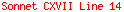 Sonnet CXVII Line 14