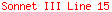 Sonnet III Line 15
