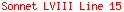 Sonnet LVIII Line 15