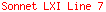 Sonnet LXI Line 7