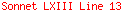 Sonnet LXIII Line 13