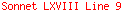 Sonnet LXVIII Line 9