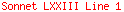 Sonnet LXXIII Line 1