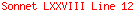 Sonnet LXXVIII Line 12