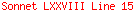 Sonnet LXXVIII Line 15