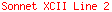 Sonnet XCII Line 2