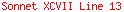 Sonnet XCVII Line 13