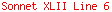 Sonnet XLII Line 6
