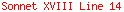 Sonnet XVIII Line 14