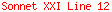 Sonnet XXI Line 12