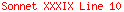 Sonnet XXXIX Line 10
