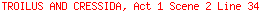 TROILUS AND CRESSIDA, Act 1 Scene 2 Line 34